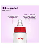 LuvLap N Flow Wide Neck Feeding Bottle Plain 250ml