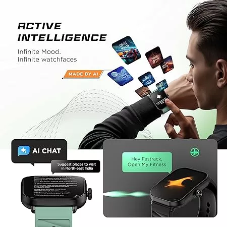 Fastrack MYND 1.93” AMOLED Display Smart Watch