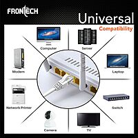 Frontech NC-0002 CAT6 Ethernet Cable – 100m Durable Cable for High-Speed Networking