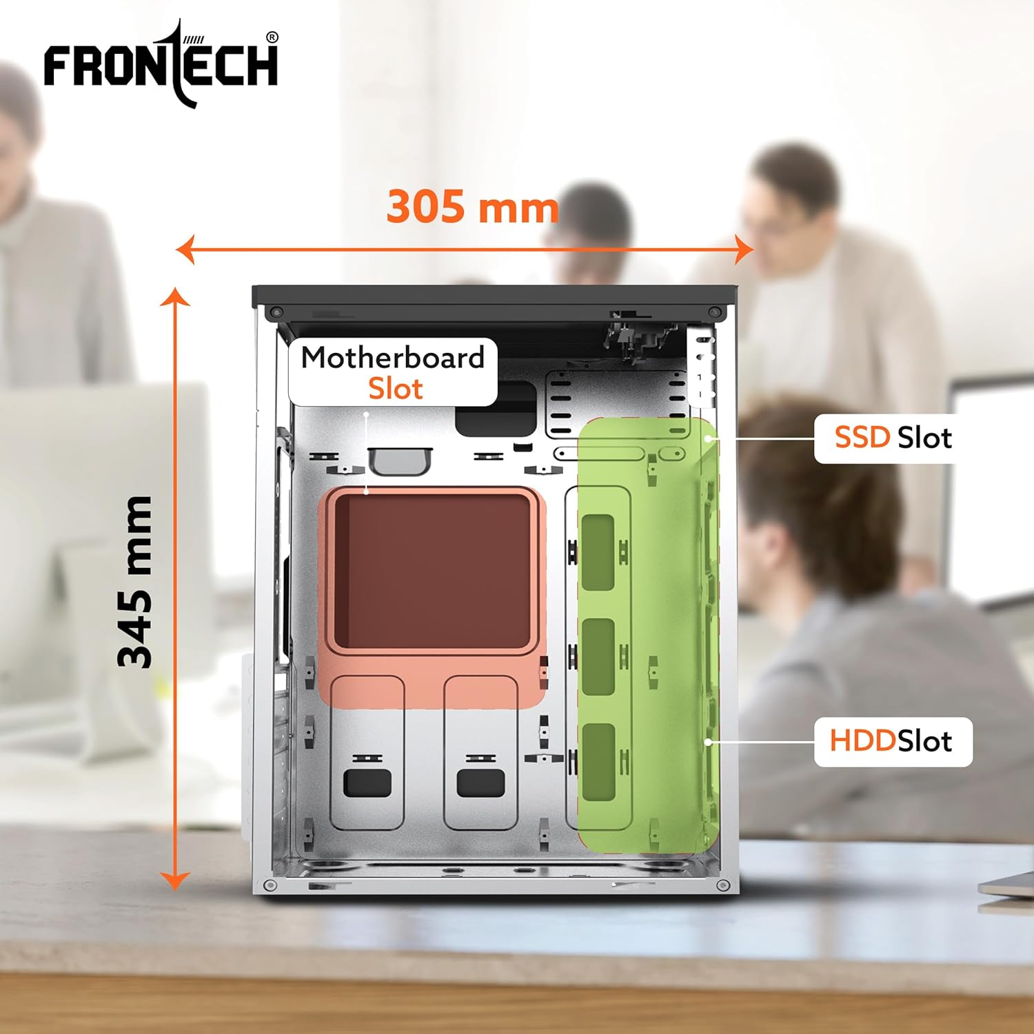 Frontech JASPER FT-4334 Mid-Tower Gaming Case RGB