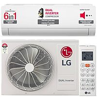 LG 1 Ton 3 Star Dual Inverter Split Ac (Copper, AI Convertible 6-In-1 Cooling, HD Filter with Anti-Virus Protection
