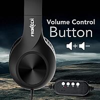 Frontech HF-3451 – Wired multimedia headphone with rich sound, soft ear cushions, and adjustable headband for comfortable daily use.