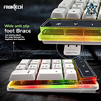 Frontech NOVA KNIGHT KB-0045 – RGB gaming keyboard with mechanical feel, USB interface, anti-ghosting keys & durable, ergonomic design.