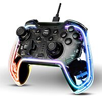 Frontech GP-0001 – Wired USB gaming pad with dual analog sticks, responsive buttons, and ergonomic design for smooth gameplay.