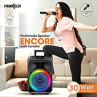 Frontech Encore SW-0136 – 2.1 channel speaker with punchy bass, clear sound, perfect for music, movies, and everyday home entertainment.