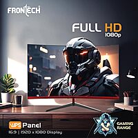 Frontech MON-0076 – 32" curved borderless monitor with immersive display, Full HD resolution, and sleek 80cm screen for enhanced viewing.