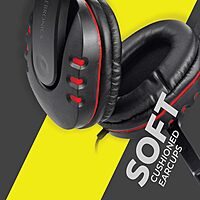 Zebronics USB Headphone offers immersive sound with a comfortable design. Ideal for gaming and calls, it features a built-in mic, adjustable headband, and soft ear cushions for long hours of use.