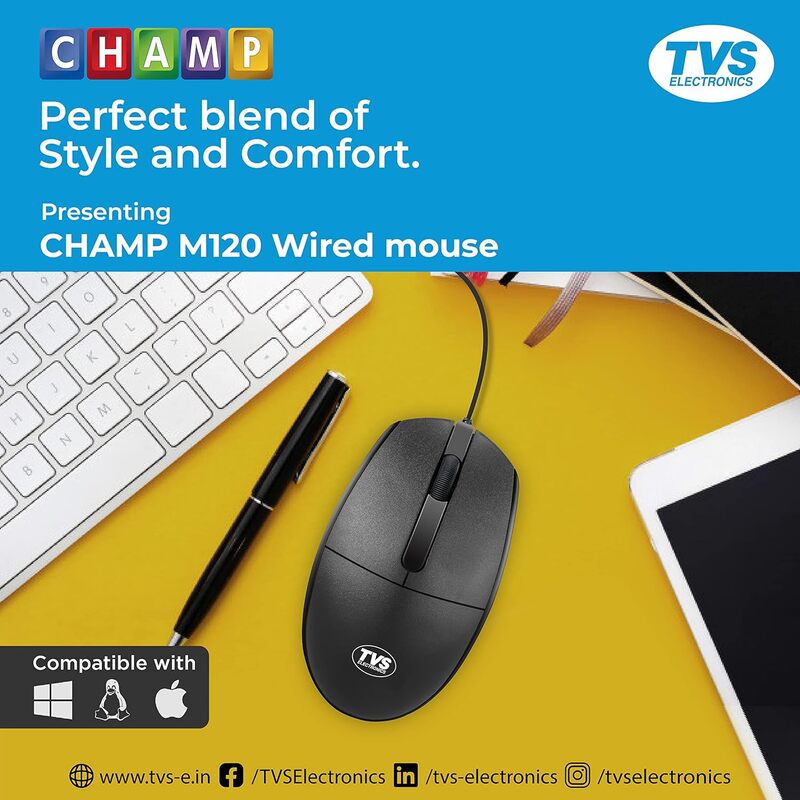 TVS Mouse Wired M120