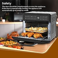 AGARO Regal Plus Air Fryer For Home, 23L, Rotisserie Convection Oven, Electric Oven,1800W,16 Preset Programs