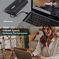 Frontech NC-0031 Hard Drive Case – Sturdy External HDD/SSD Enclosure | Heat Dissipation Design | Shock Protection
