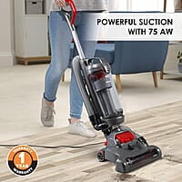 AGARO Royal Upright Bagless Vacuum Cleaner 75 Air Watts Suction Power 170° Swivel Steering