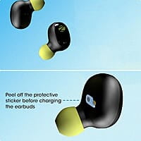 ZEBRONICS ZEB-SOUND BOMB 1 TWS Earbuds with BT5.0, Up to 12H Playback, Touch Controls, Voice Assistant, Splash Proof with Type C Portable Charging Case