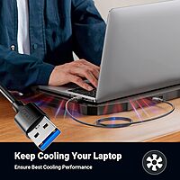 UPORT USB 3.0 Male to Male Cable 1.5M - High-speed data transfer, durable design, compatible with various devices. Ideal for connecting printers, external drives, and more. Plug and play convenience.