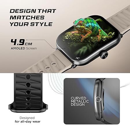 Fastrack MYND 1.93” AMOLED Display Smart Watch