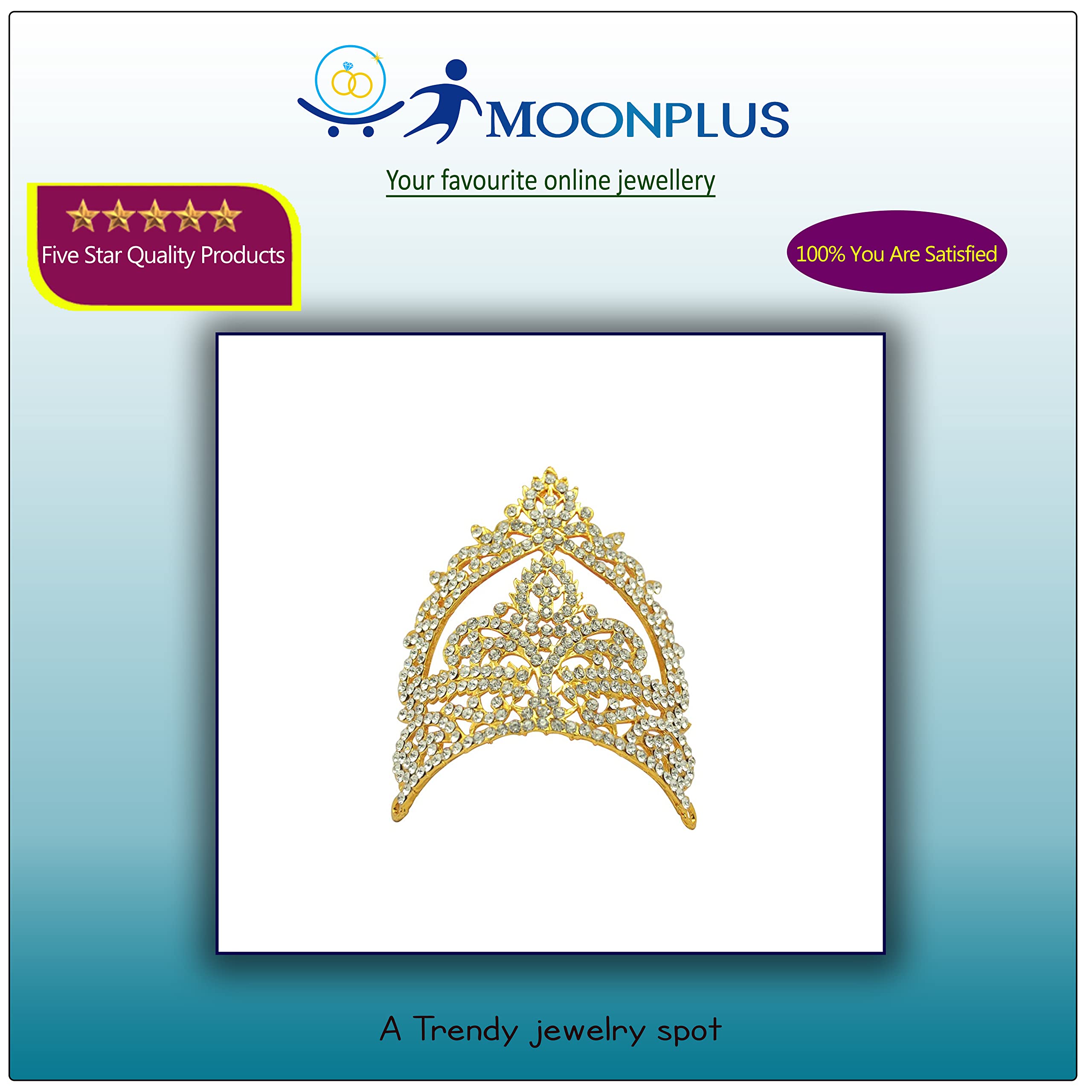 God,Goddess White Stone Crown