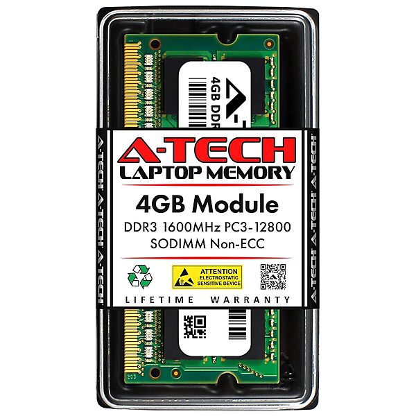 Techie 4GB DDR3 Laptop RAM – 1600MHz So-DIMM | High-Speed Memory | Reliable Performance | Laptop Upgrade Module