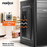 Frontech HUDSON FT-4301 Mid-Tower Gaming Case RGB