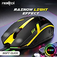 Frontech DRAGON WARRIOR KB-0038P – RGB backlit USB gaming keyboard with mechanical feel, anti-ghosting & durable build. Designed for gamers.