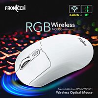 Frontech MS-0058W – Wireless optical mouse with 1000 DPI, ergonomic design, and smooth tracking for precise and comfortable daily use.