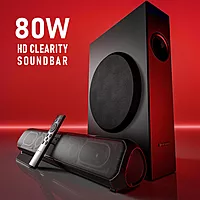 Portronics Pure Sound Pro X 80W Soundbar – Bluetooth 5.3, Customizable EQ | Rich Sound for Movies, Music & Gaming | Perfect for Home Entertainment