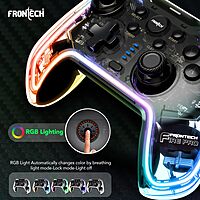 Frontech GP-0002 – Wired USB gaming pad with dual analog sticks, vibration feedback, and ergonomic grip for immersive gameplay