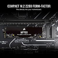 Corsair MP700 Elite 1TB NVMe Gen5 SSD – M.2 2280 | Up to 10,000MB/s Read