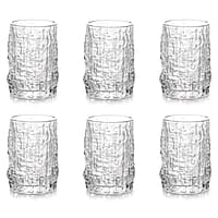 Treo by Milton Icy On The Rocks Glass Tumbler,6 Pc Set,270 ml Each,Transparent