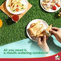 Wonderchef Ultima Sandwich Maker 800 Watt LED indicator Non-stick Coated Plates