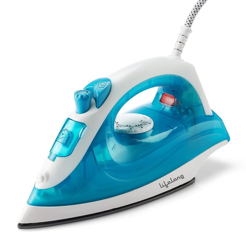 Lifelong Steam Iron Press 1200 W, Electric Steam Iron with 185ml Tank Capacity