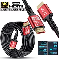 Uport 10m 8K Fiber HDMI Cable – HDMI 2.1, eARC, supports 8K@60Hz, 4K@120Hz, HDR, and high bandwidth for gaming and home theater. Durable, lightweight, and perfect for long-distance connections.