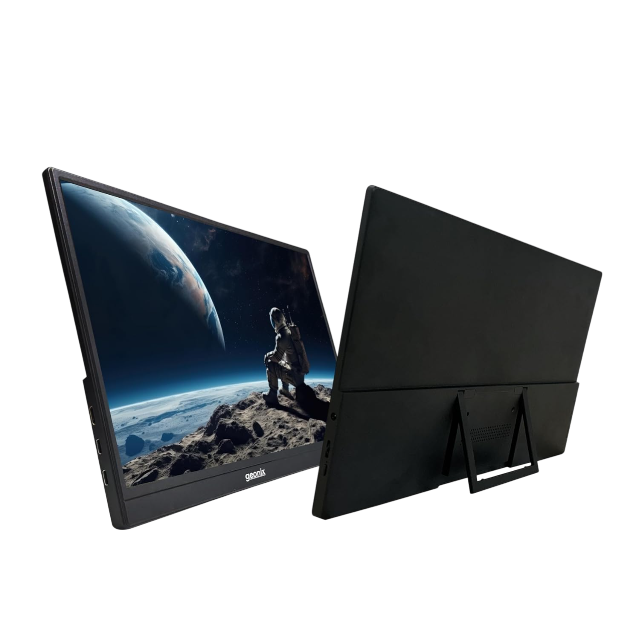 Geonix 15.6-Inch Full HD Portable Monitor, 60Hz True IPS, 2 Inbuilt Speakers, Black-GXTF-VHDF156