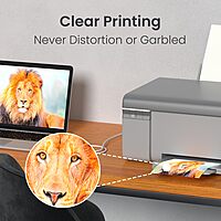 Portronics PrintLink 5 – USB-A to B Printer Cable, 5M, high-speed data transfer, durable design, compatible with various printers, ideal for home and office use, flexible and tangle-free.