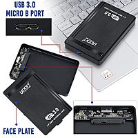 Uport USB 3.0 to 2.5-Inch SATA External Hard Drive Enclosure Case for 2.5" SATA HDD & SSD (Black)