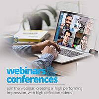 Zebronics Zeb-Crisp Pro HD Webcam – 1080p, USB, Built-in Mic, Plug & Play, Ideal for Video Calls & Streaming