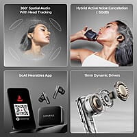 boAt Newly Launched Nirvana Ivy Truly Wireless in Ear Earbuds w/ 50dB Hybrid Active Noise Cancellation, 360º Spatial Audio, Dynamic Head Tracking,Hearables App Support & 50hrs Playback