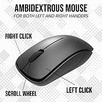 Coconut Neon Wireless Keyboard & Mouse Combo (WKM16, Vibrant Colors, Ergonomic Design, Comfortable Typing Experience, 1 Year Warranty)