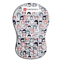 Portronics Comfipad Mouse Pad – White, Ergonomic with Wrist Support