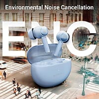 ZEBRONICS MIST in-Ear Wireless Earbuds, with up-to 27 Hours Backup, Environmental Noise Cancellation (ENC), Gaming Mode, Touch Control, Voice Assistant Support, Splash Proof Design