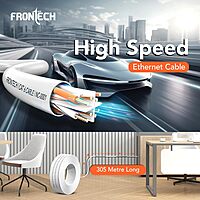 Frontech FT-0865 CAT6 Ethernet Cable – High-Speed Gigabit Networking | Durable Build | Reliable Data Transmission