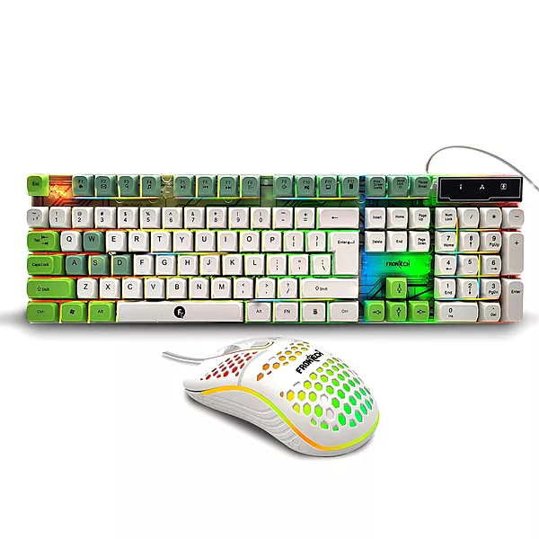 Frontech NOVA KNIGHT KB-0045 – RGB gaming keyboard with mechanical feel, USB interface, anti-ghosting keys & durable, ergonomic design.