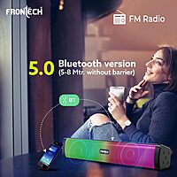 Frontech SW-0181 Echolight speakers deliver vibrant sound with dynamic RGB lighting—perfect for music, gaming, and entertainment.