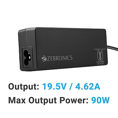 ZEBRONICS HP 4.5mm 90W Adapter LA453019590H ZEBRONICS HP 4.5mm 90W Adapter LA453019590H