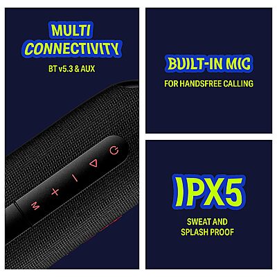 boAt Stone 1208 Speaker Black boAt Stone 1208 Speaker Black