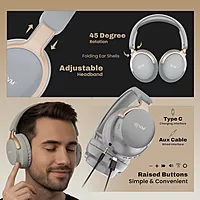 EVM WHF-01 Bluetooth Headphone with Mic - Grey