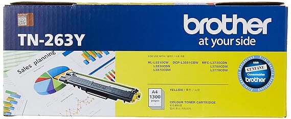 Brother TN-263Y Yellow Toner Cartridge Brother TN-263Y Yellow Toner Cartridge