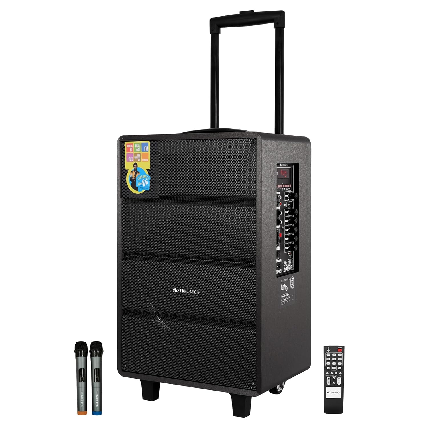 Zebronics Banjo 2X12L2 Trolley DJ Speaker