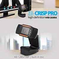 Zebronics Zeb-Crisp Pro HD Webcam – 1080p, USB, Built-in Mic, Plug & Play, Ideal for Video Calls & Streaming