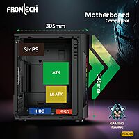 Frontech INFERNO FT-4346 Mid-Tower Gaming Case RGB
