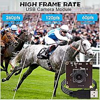 SVPRO USB Camera 1080P 60fps Slow Motion Board Camera 720P 120fps,360P 260fps,Wide Angle Industrial Camera Plug and Play for Windows Linux Mac OS Android Raspberry Pi