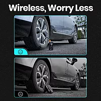 Portronics Vayu 3.0 Tyre Inflator – 150 PSI Pressure | 4000 mAh Battery | Digital Display | Pressure Detection | Air Pump Compressor for Cars, Bikes, Bicycles & Balls